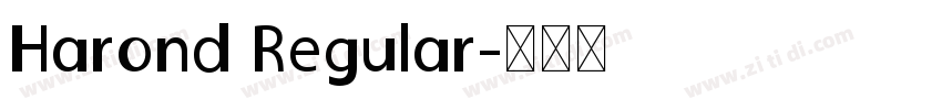 Harond Regular字体转换